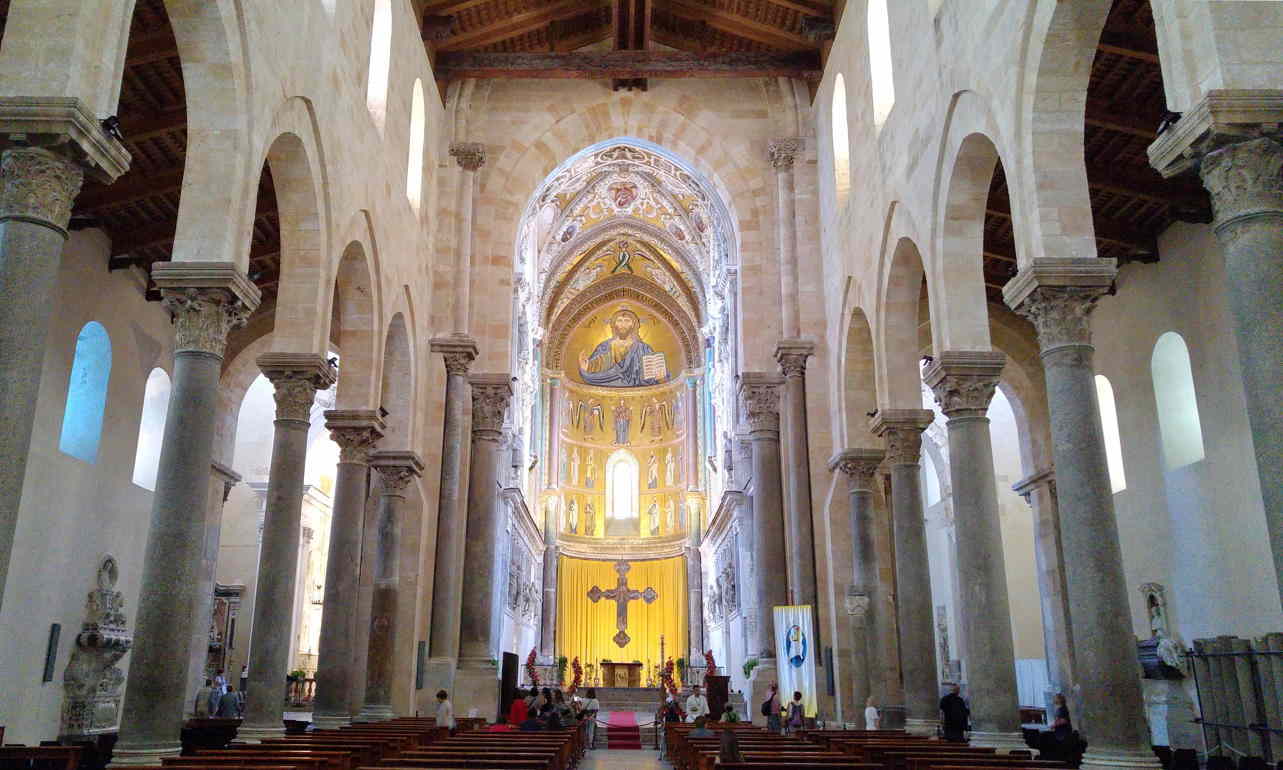 interior de la Catedral de Cefalù