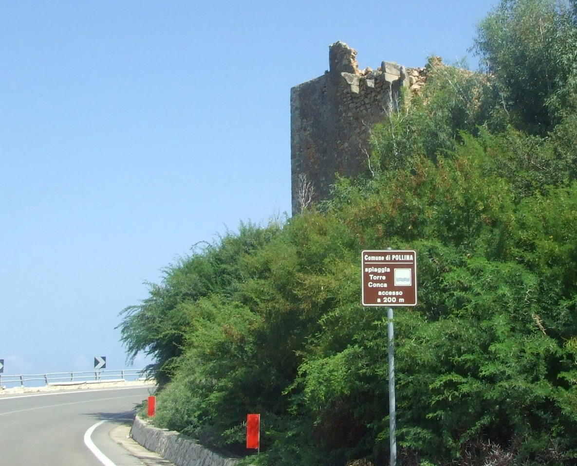 Playa de Torre Conca - señalización de la playa de Torre Conca