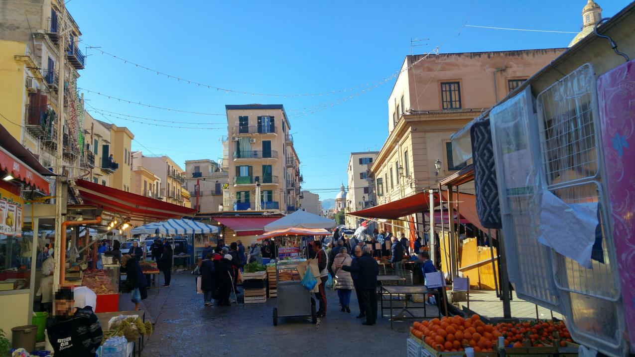 Mercado de Ballarò - Tramo de Via Giovanni Grasso