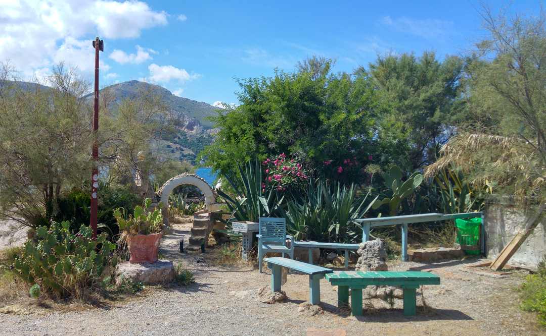 rincón del parque municipal de Cabo Barcarello