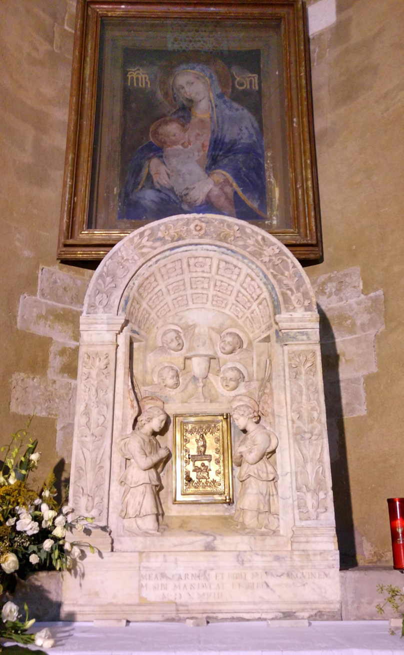 Iglesia de la Magione - Sagrario y pintura Virgen de la Leche