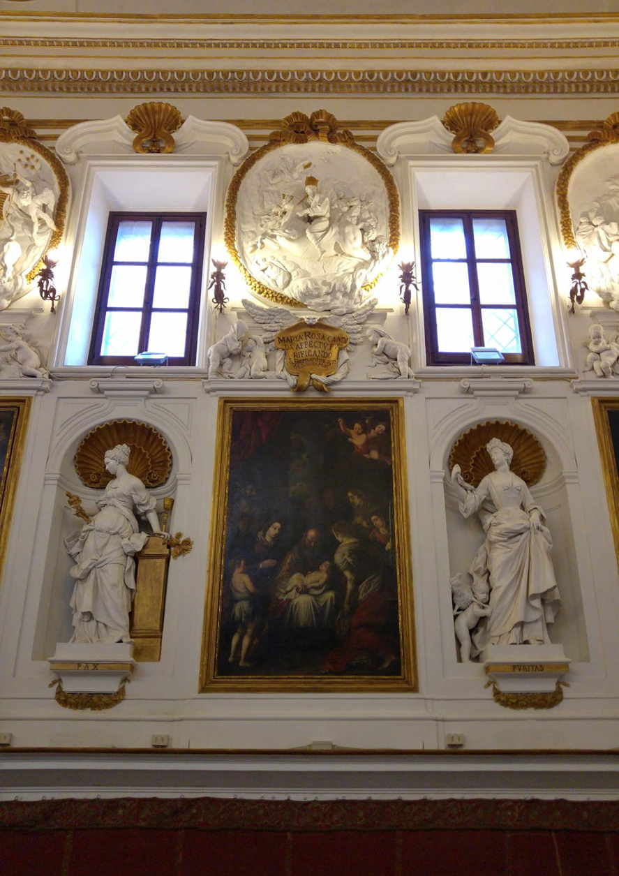 Oratorio de San Domenico - La presentación en el templo entre alegorías Paz y Pureza