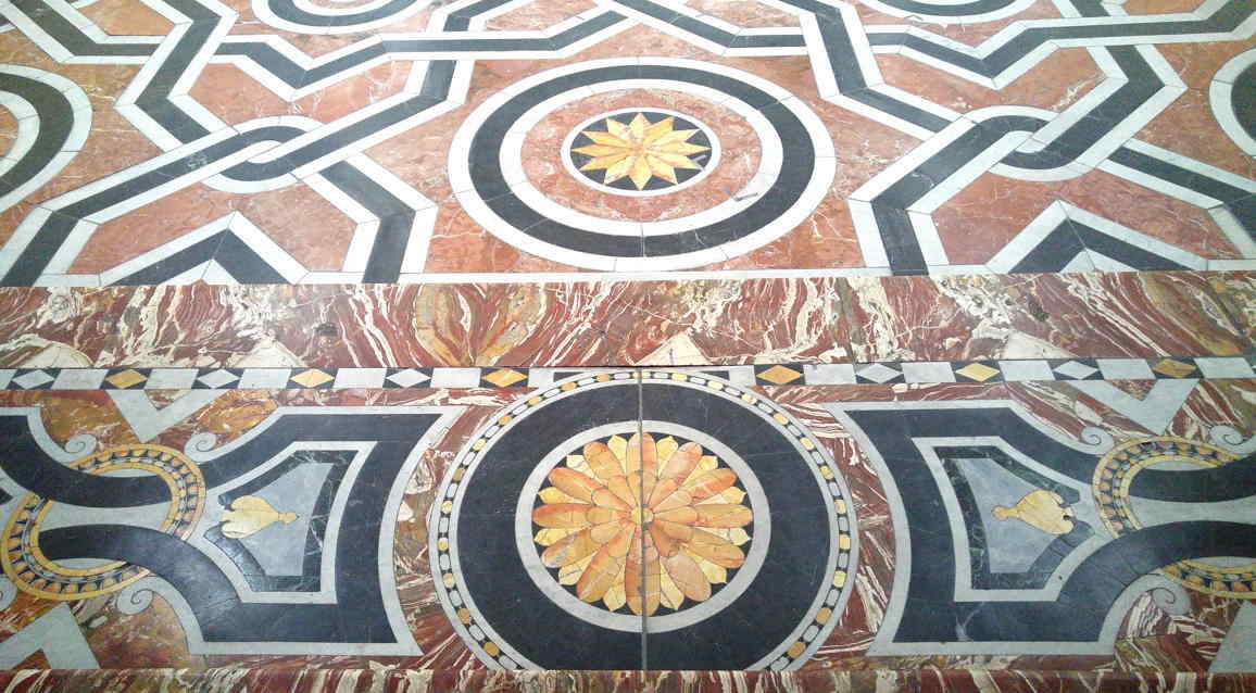 Oratorio de Santa Cita - suelo con mosaico