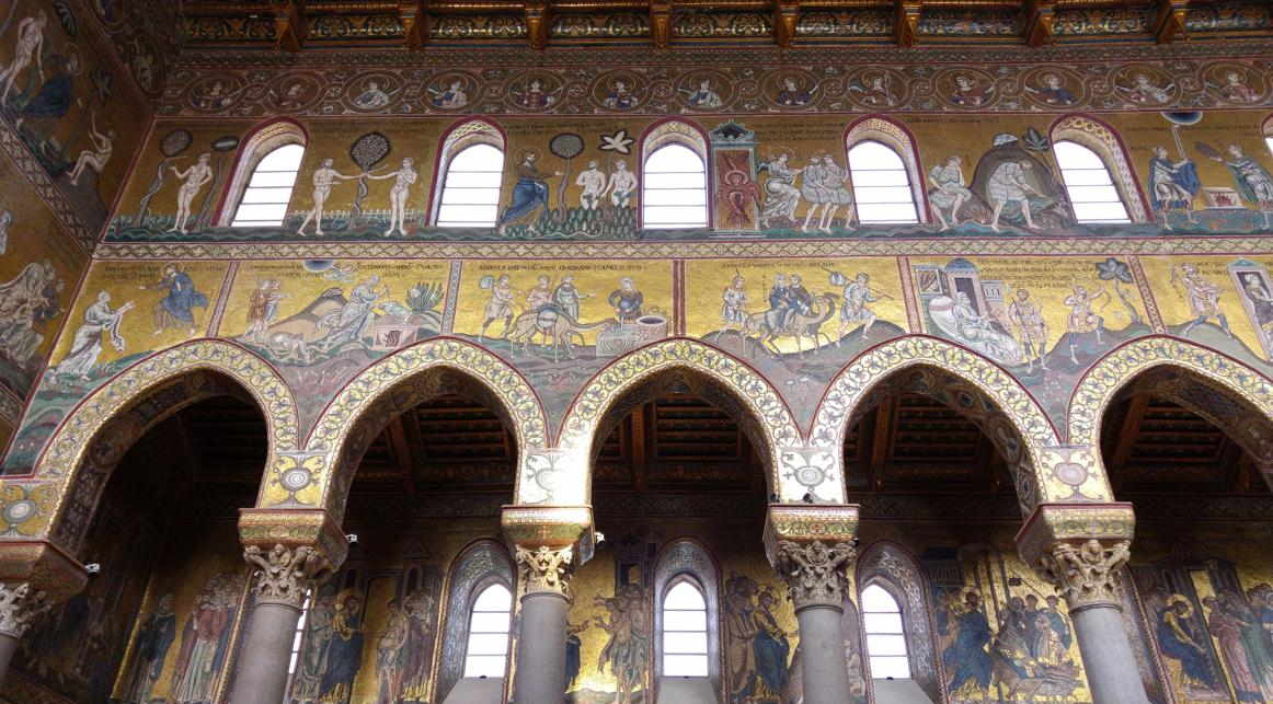 Catedral de Monreale - Mosaicos pared norte