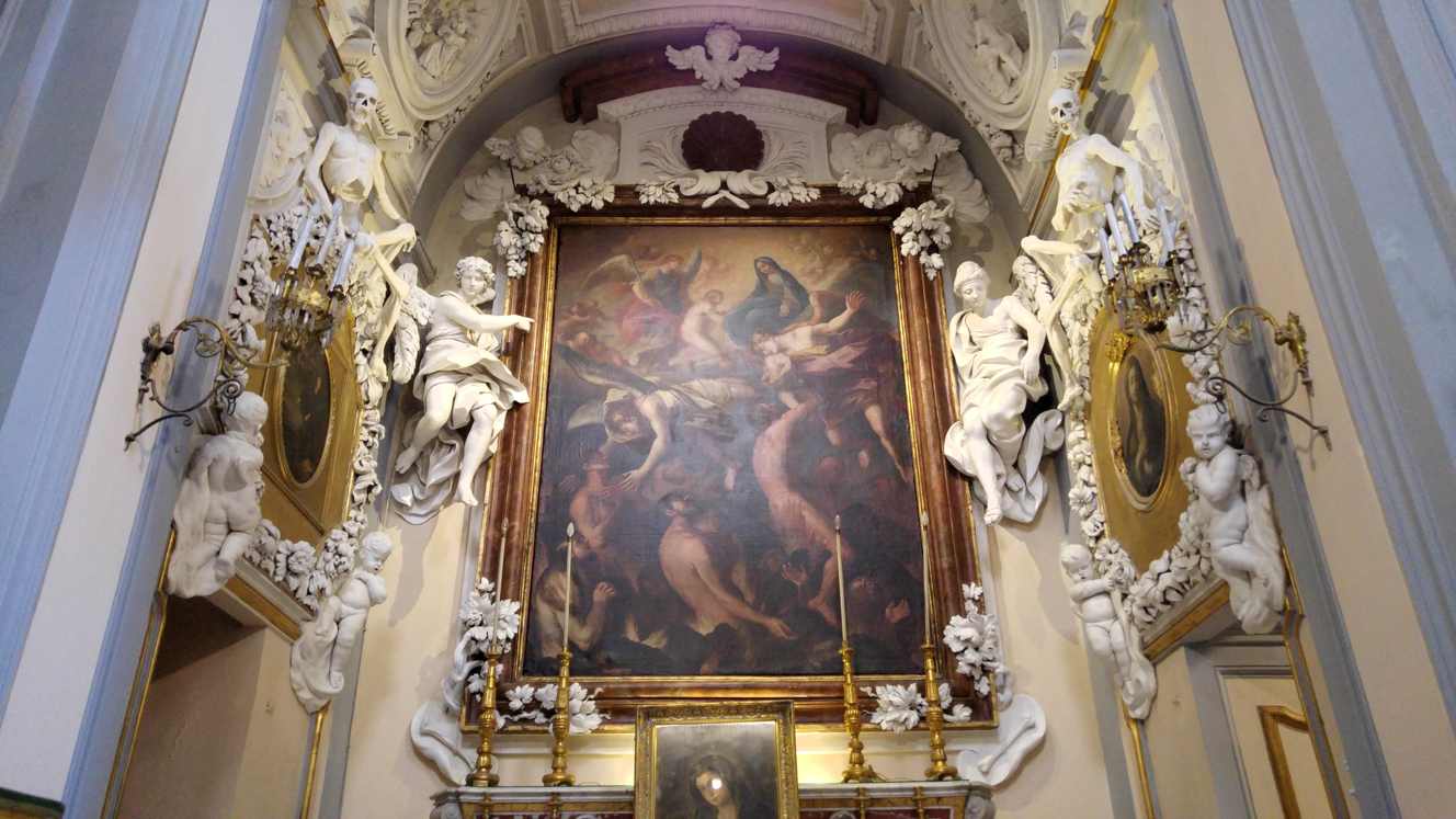 Sant'Orsola dei Negri - estucos Serpotta en Capilla de las Almas del Purgatorio