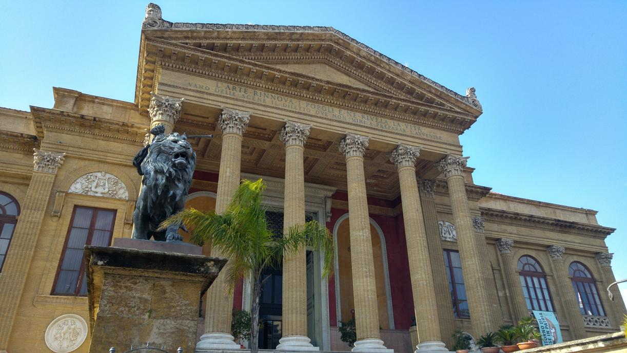 Teatro Massimo - Detalle de la fachada