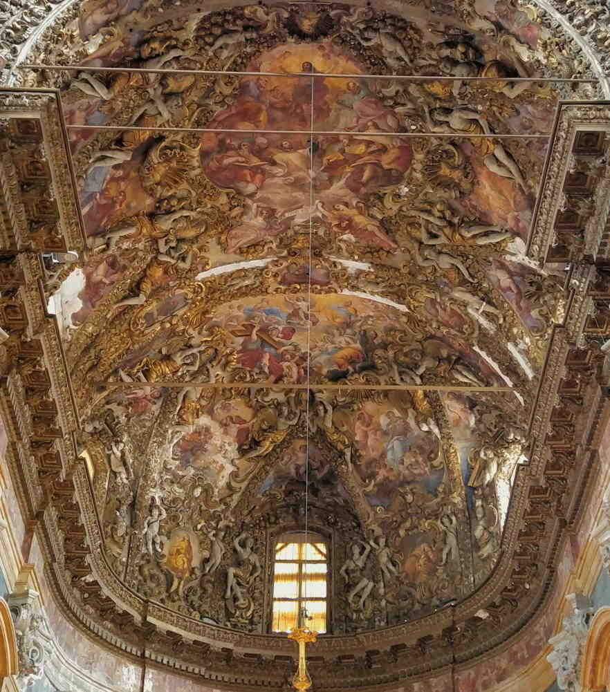 San Giuseppe dei Teatini - bóveda presbiterio y semi-cúpula ábside