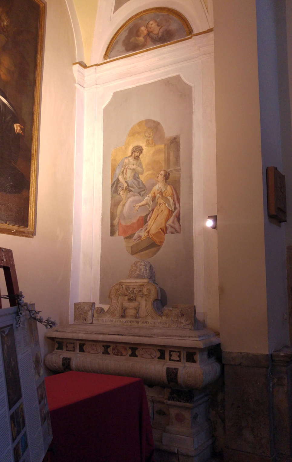 Santa Maria della Catena - El Cristo muestra su costado ensangrentado