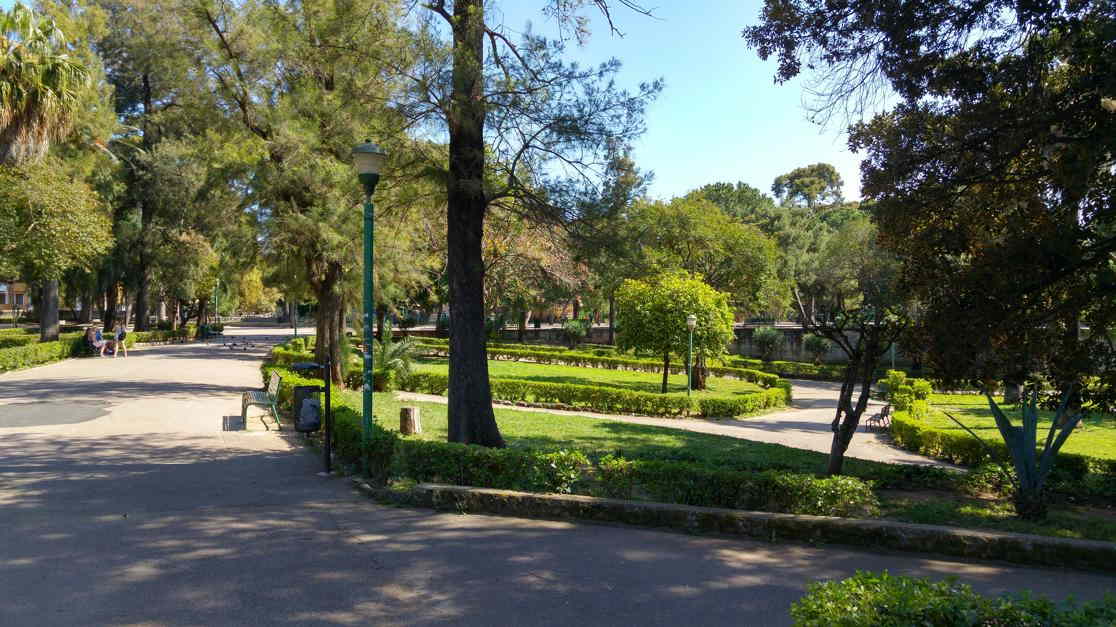 Giardino Inglese de Palermo - Vista camino acceso norte