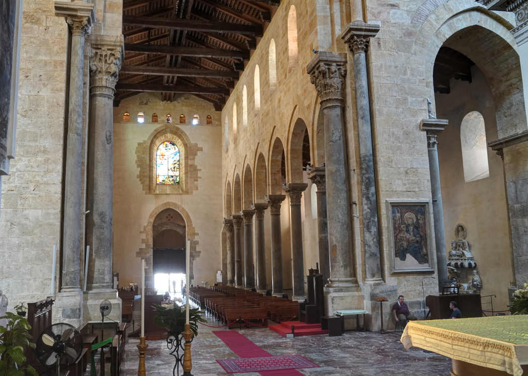 Catedral de Cefalù - vista interior desde presbiterio