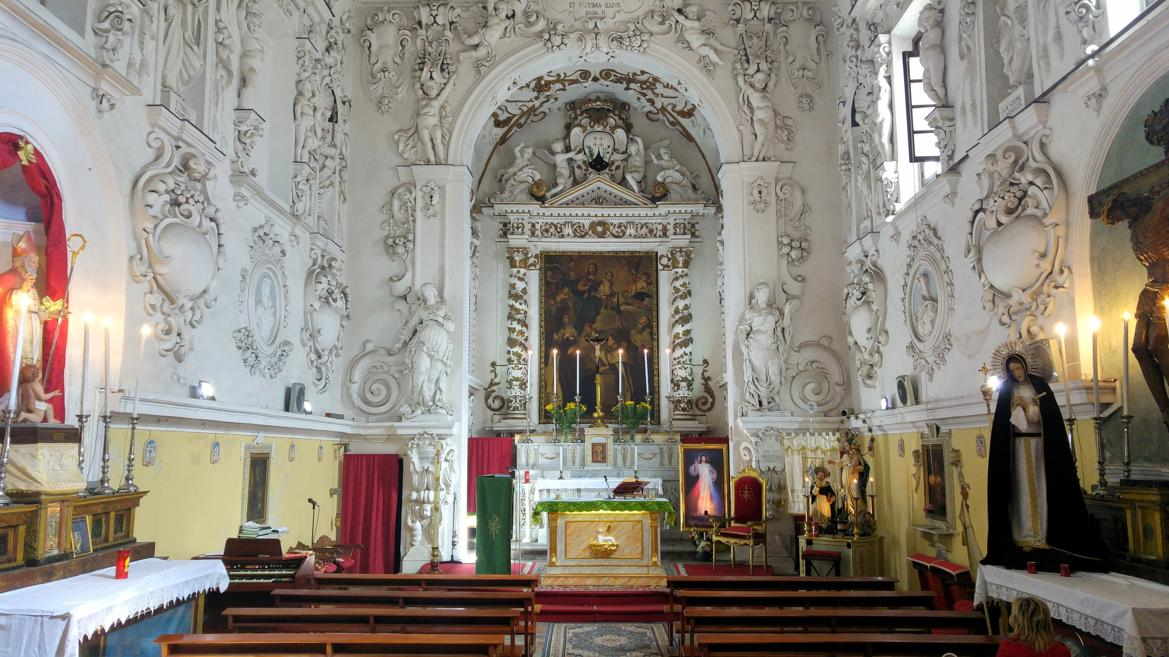 Oratorio del Carminello - interior con presbiterio