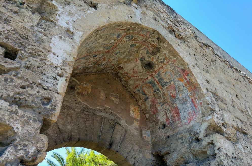 Porta Mazzara - frescos bóveda puerta