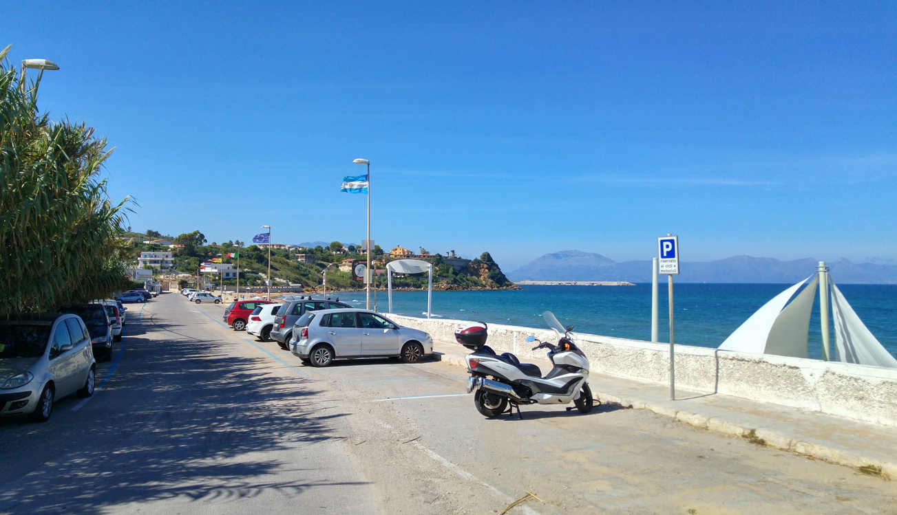 Playas de Palermo - el paseo marítimo de la playa de Ciammarita