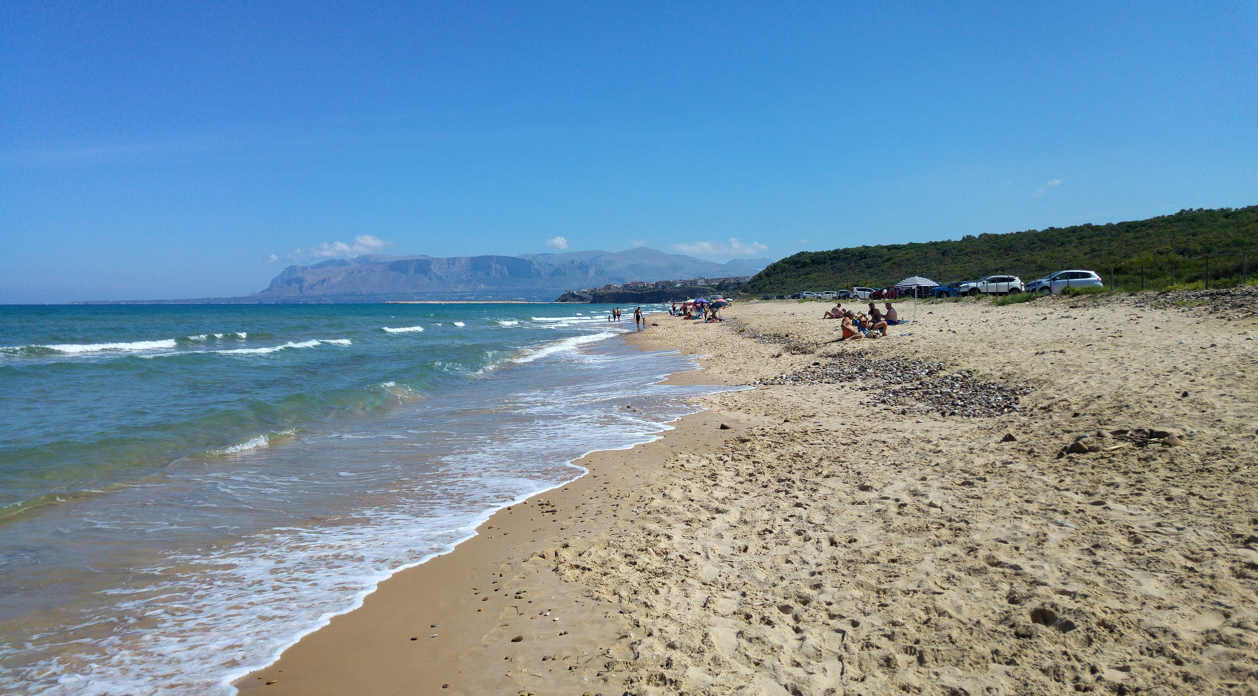 Playas de Palermo - el tramo final de la playa de Balestrate
