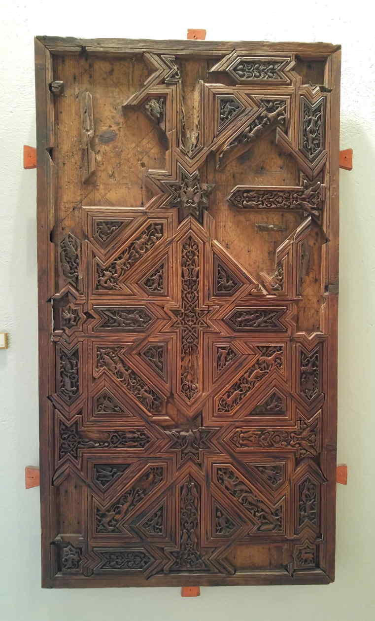 Palazzo Abatellis - puerta tallada en madera