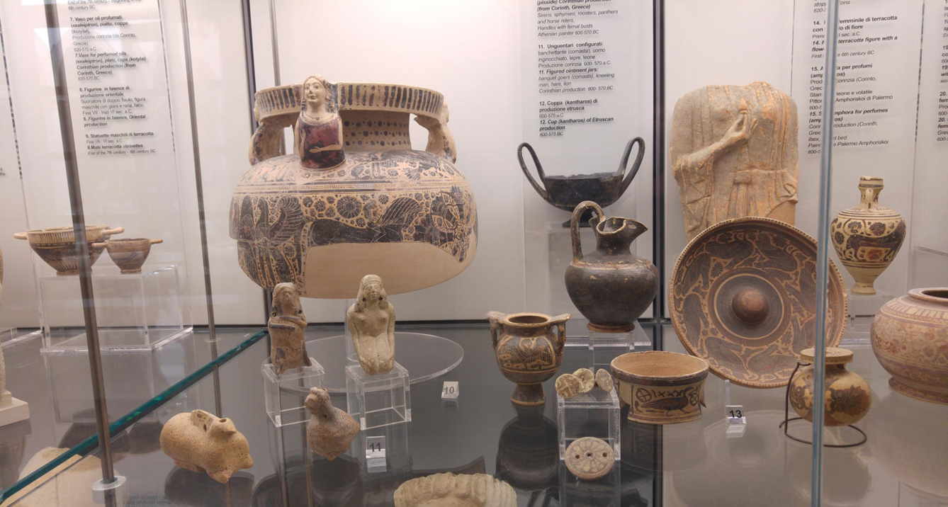 Museo Arqueológico Antonio Salinas - Selinunte - mostrador