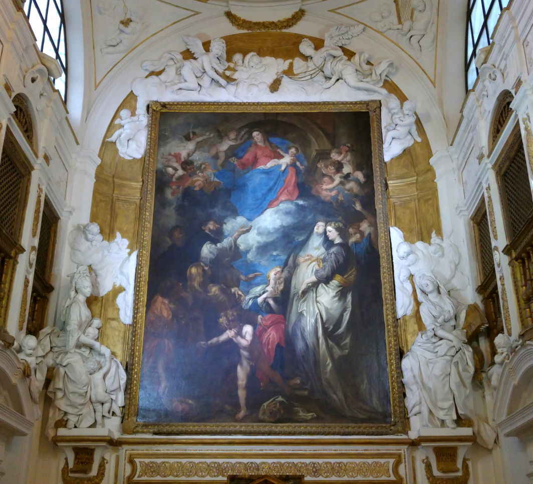 Oratorio de San Domenico - Virgen del Rosario de Anton Van Dyck (1624-25)