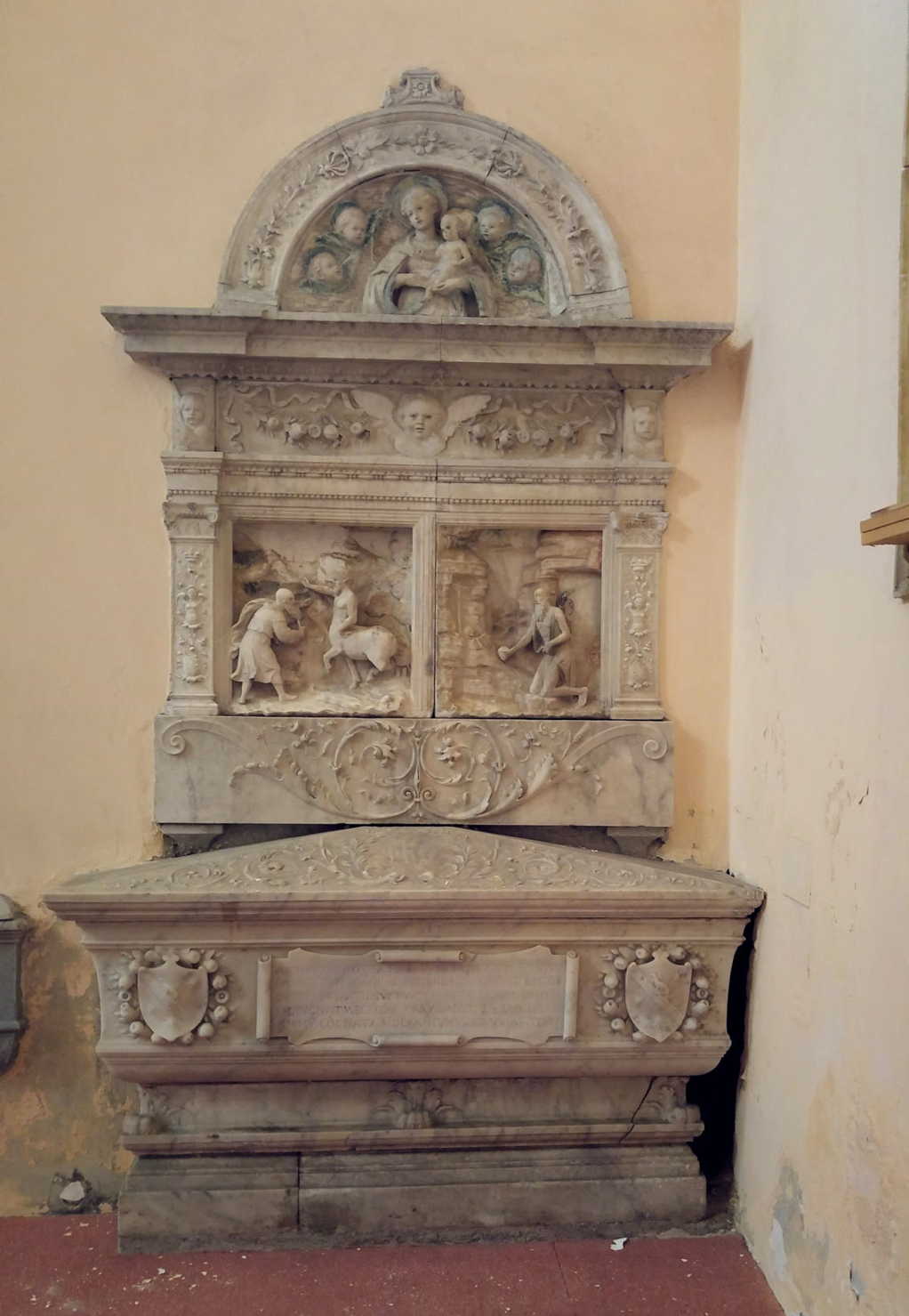 Iglesia de Santa Cita - el sarcófago de Antonio Scirotta
