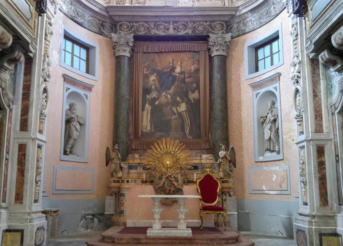 Santa Maria in Valverde - el altar mayor