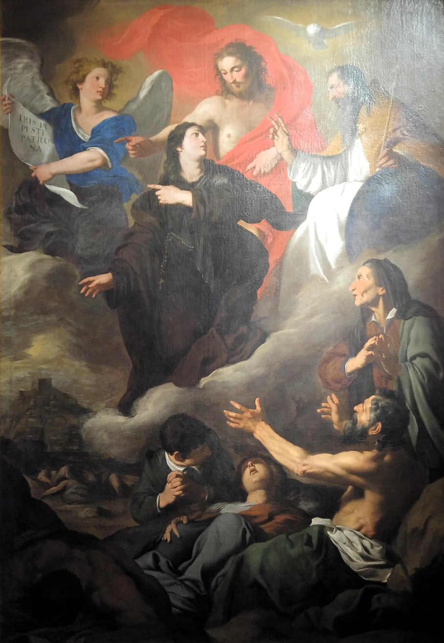 Santa Rosalia intercede (Pietro Novelli)