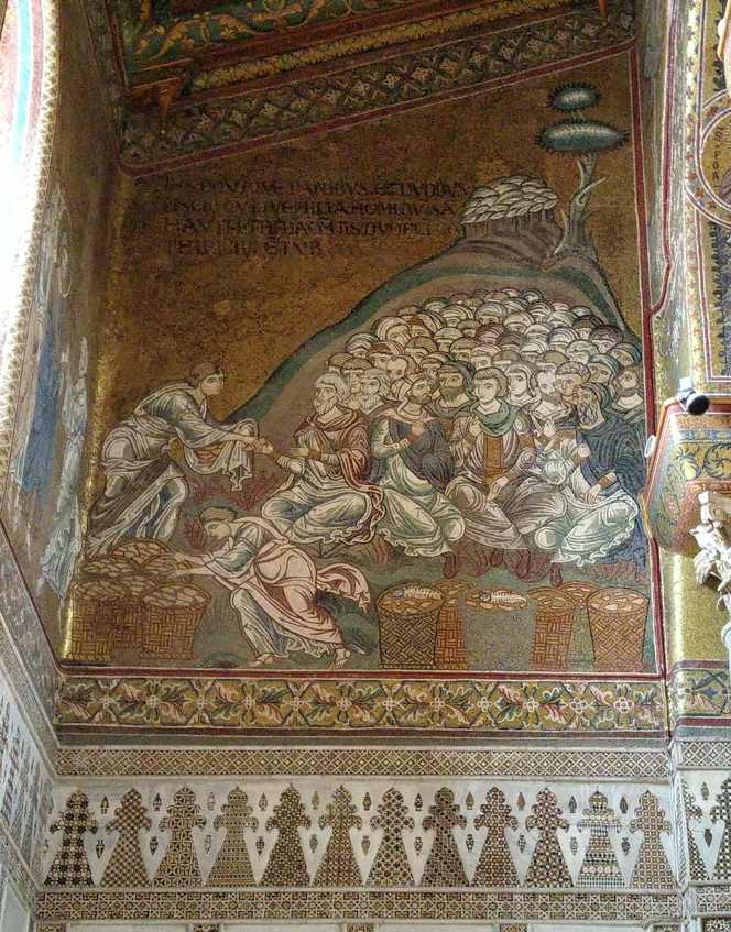 Catedral de Monreale - Multiplicación de los panes y los peces