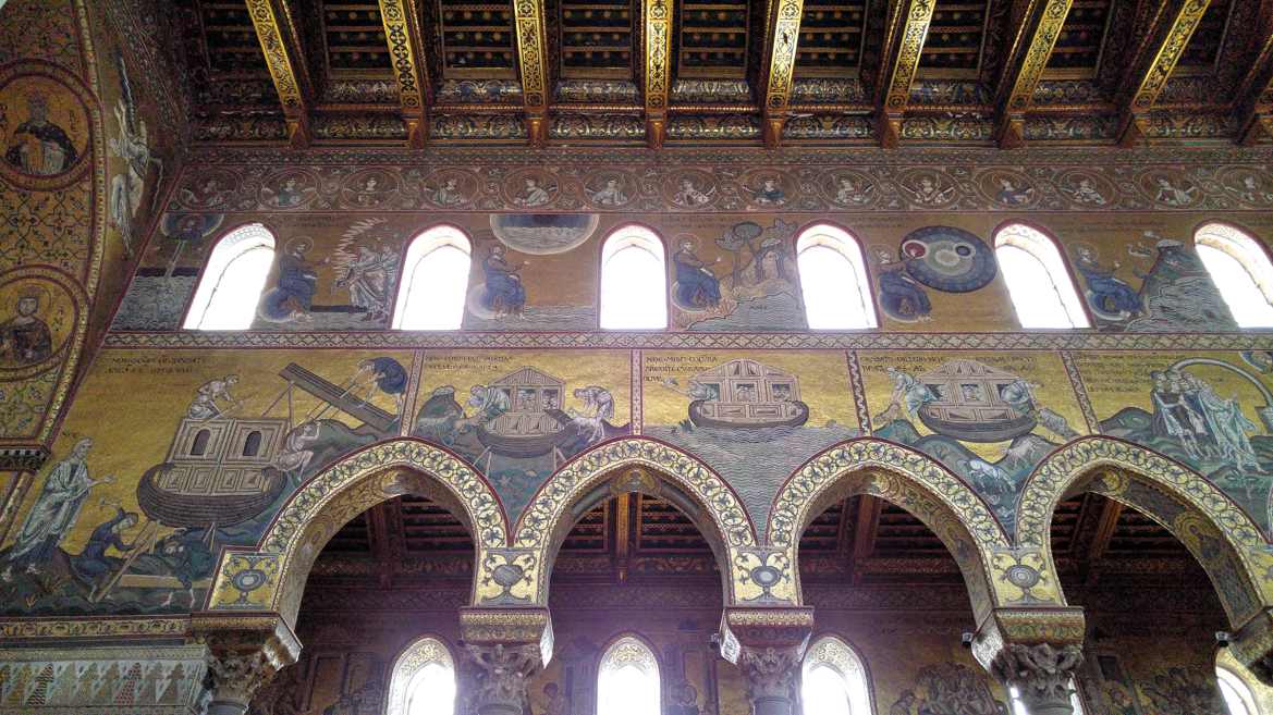 Catedral de Monreale - Mosaicos pared sur