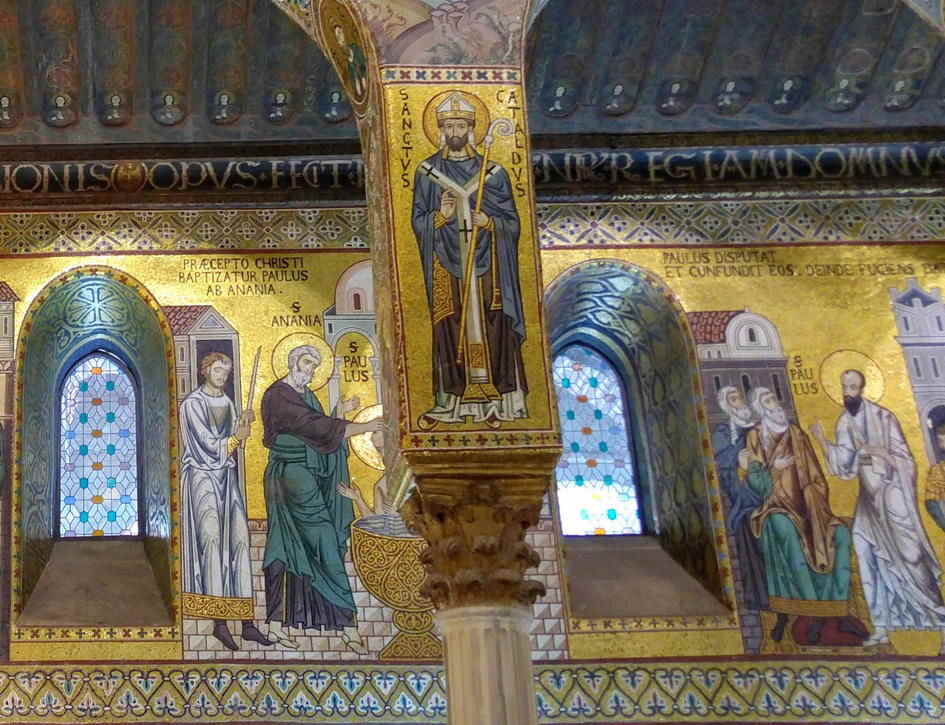 Mosaico de San Cataldo en la Capilla Palatina