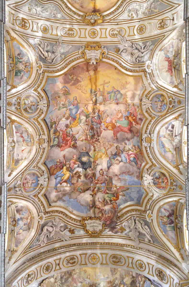 Santa Caterina d'Alessandria - fresco bóveda nave