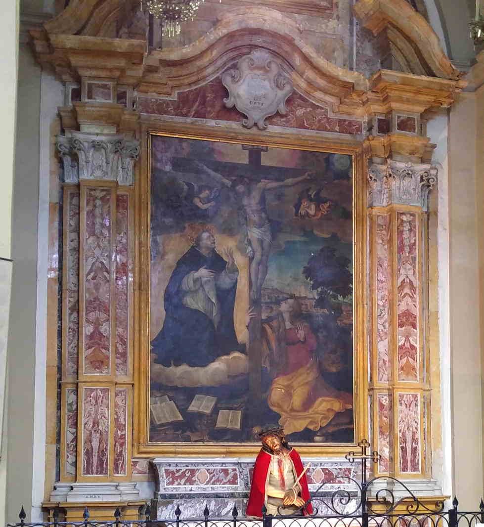 Iglesia de San Domenico - Cristo en la Cruz con San Tomás de Aquino y Santa Magdalena