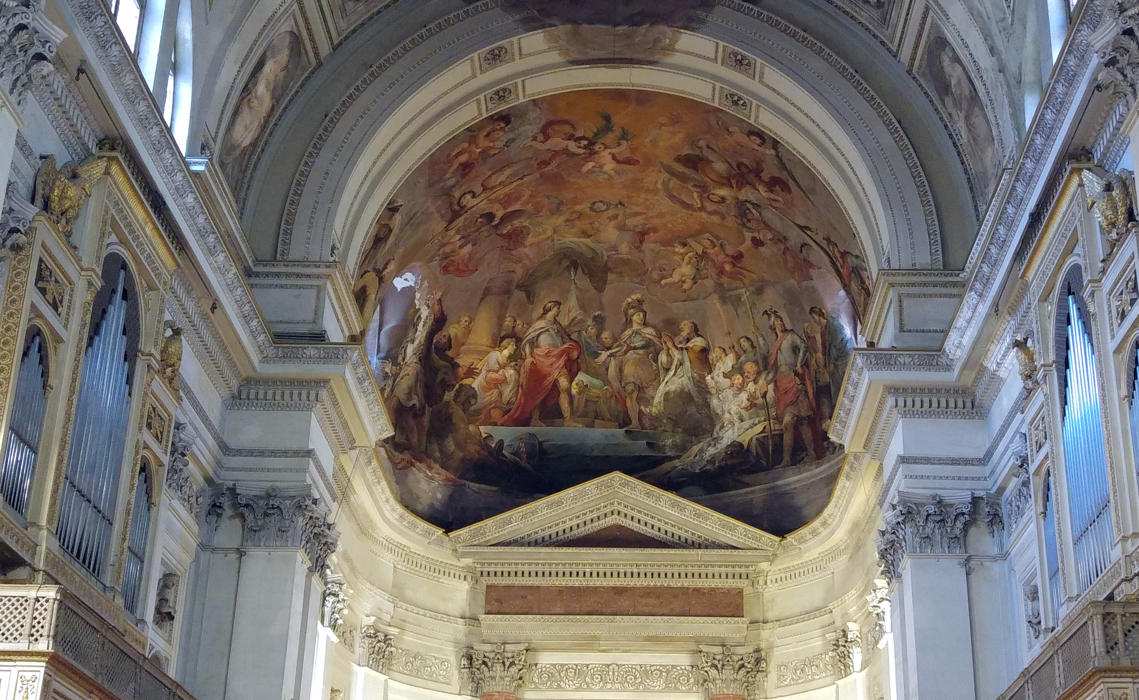 Frescos bóveda ábside de la Catedral de Palermo