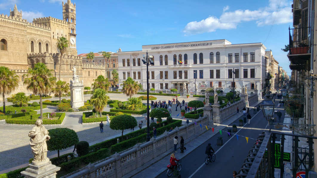 Palazzo Asmundo - las vistas desde el balcón