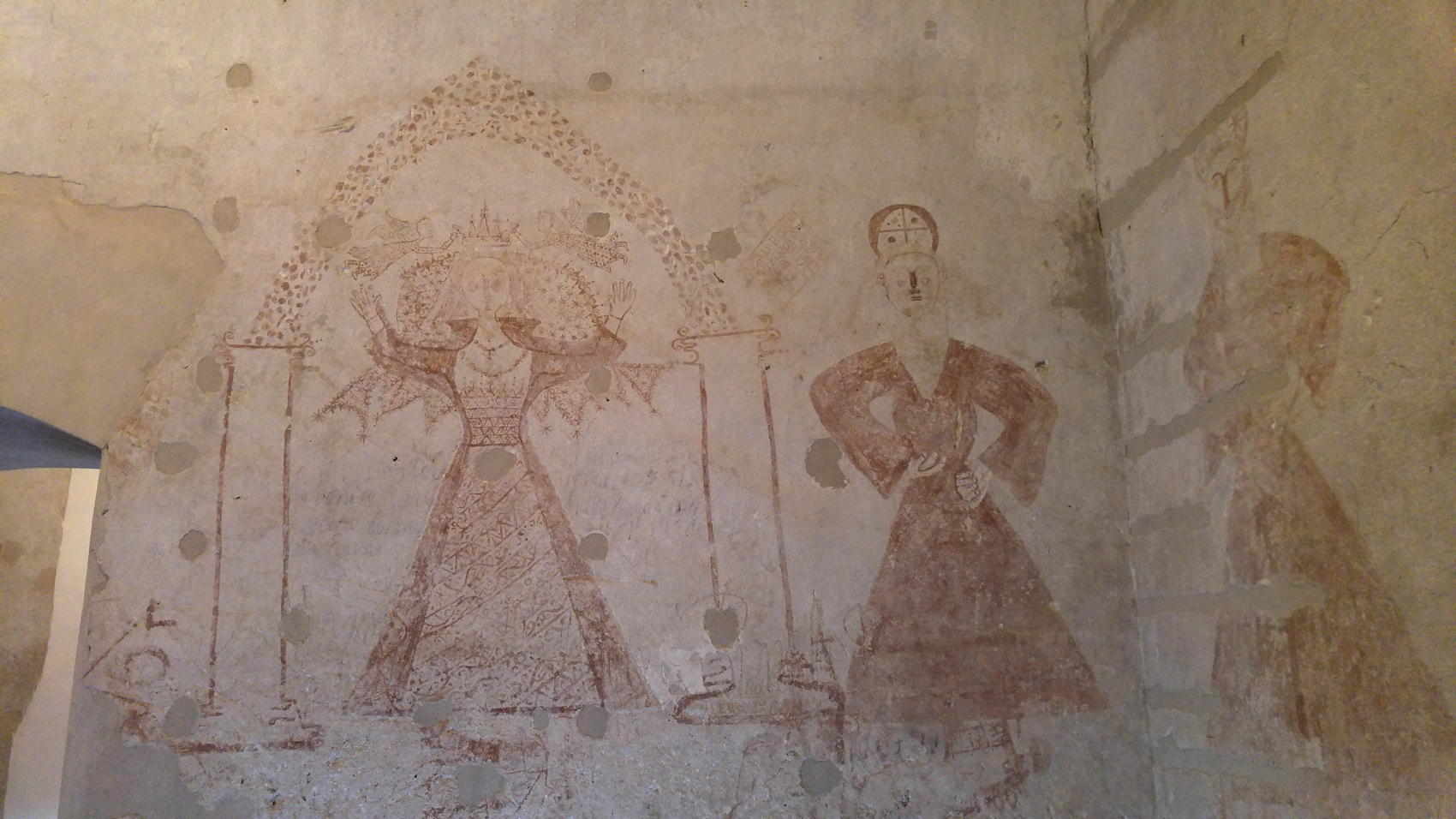 Museo de la Inquisición - grafito con Santa Lucía