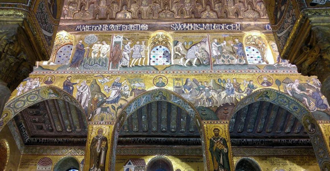 Capilla Palatina - Mosaicos del Antiguo y Nuevo Testamento