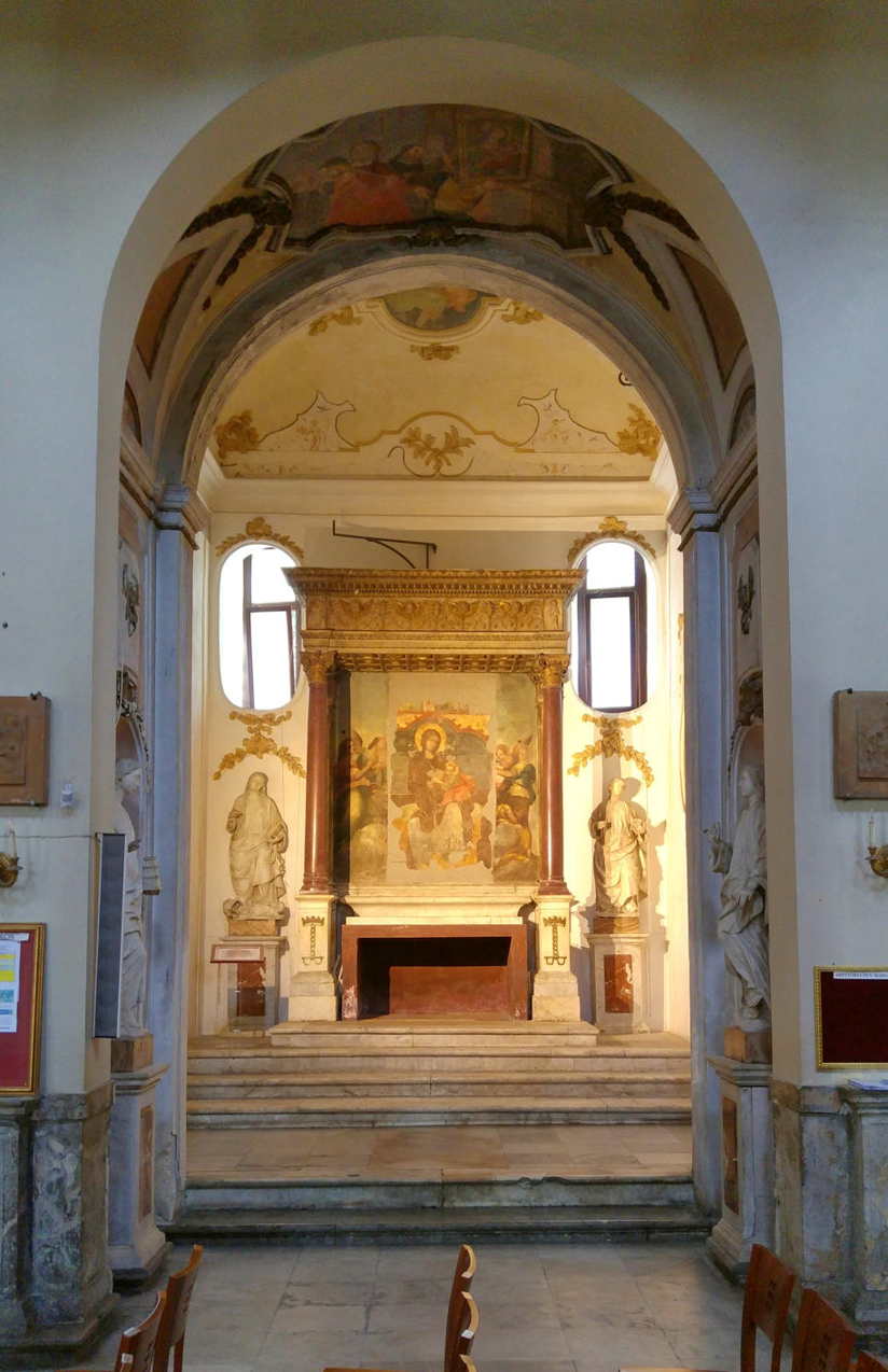 Santa Maria della Catena - Capilla Virgen de la Cadena vista desde nave central