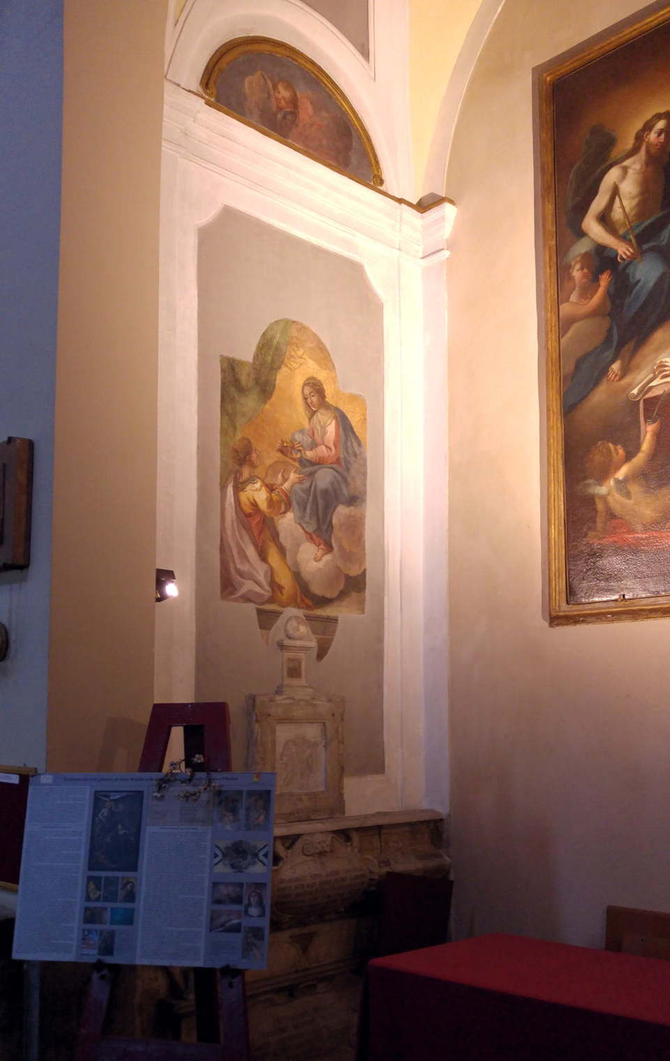Santa Maria della Catena - La Virgen corona Santa Brígida