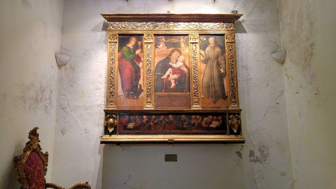 Santa Maria di Portosalvo - el tríptico del siglo XVI