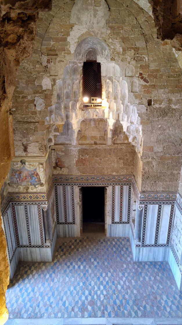 Palacio de la Zisa - vista bóveda Sala delle Fontane desde primera planta